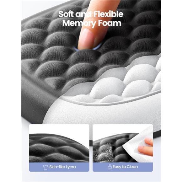 Elbow Rest Pad 1pc, Desk Wrist Rest Memory Foam Armrest, Ergonomic Mouse Cushion - Picture 4 of 7